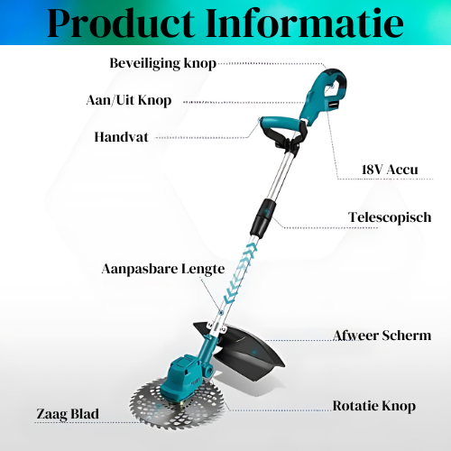 Telescopische Grastrimmer - 4000W