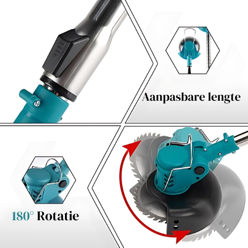 Grastrimmer Opvouwbaar - 3000W