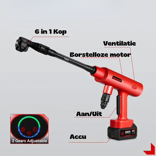 6 in 1 Hogedrukreiniger - 3500W